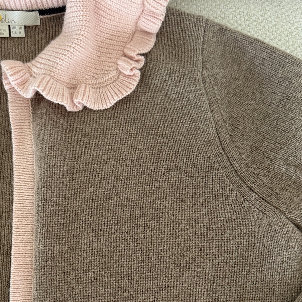 Boden Beige and Pink Knit Sweater - Picture 3 of 4